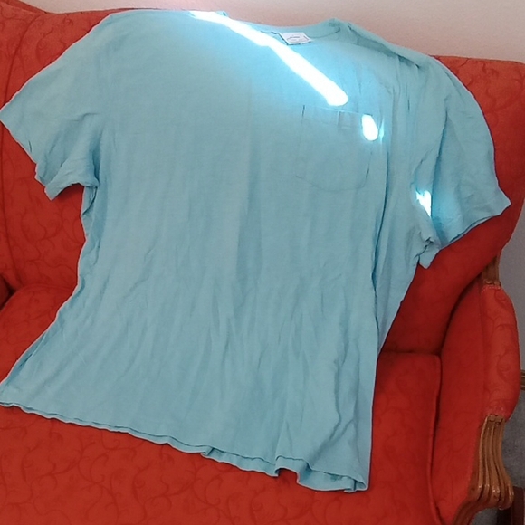 St. John's Bay Tops - Nwt Saint Johns Bay Light Blue T-Shirt Cotton
